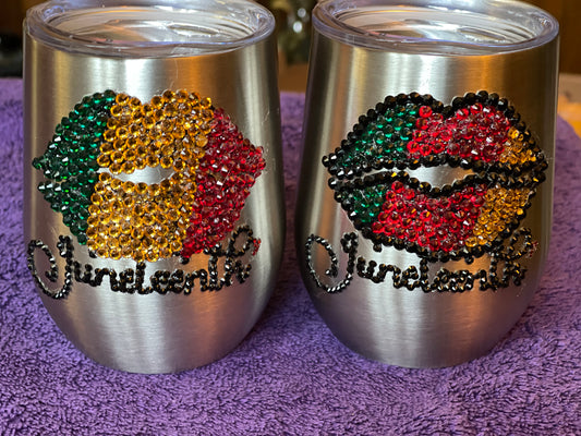 Juneteenth Wine Tumbler Set (12 oz)