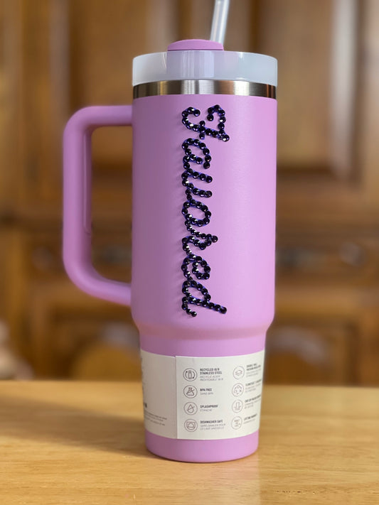 Stanley Tumbler - 30 oz with Rhinestone Name