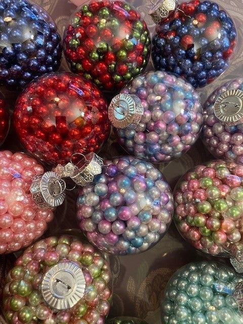 Christmas Ornament - Beaded with Stand